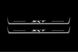 LED door sill plates for Dodge Charger LD 2011+ stainless steel with SXT logo