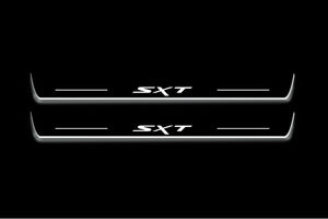 Dodge Charger 2011-2023 LED Door Sills Illuminated Scuff SXT Logo Stainless Steel Entry Guards Door Sills Decoin