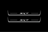 stainless steel LED door sill plates for Dodge Durango III 2011+ with SXT logo