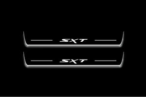 Dodge Durango III 2011+ LED Door Sills Illuminated Scuff SXT Logo Stainless Steel Entry Guards Door Sills Decoin
