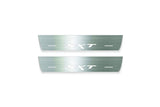 stainless steel door sill plates for Dodge Durango III 2011+ with SXT logo