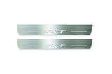 LED door sill plates Dodge Durango III 2011+ stainless steel with SXT logo