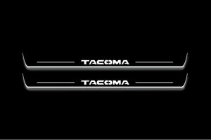 Toyota Tacoma II N200 Stainless Steel LED Door Sills – Tacoma Logo