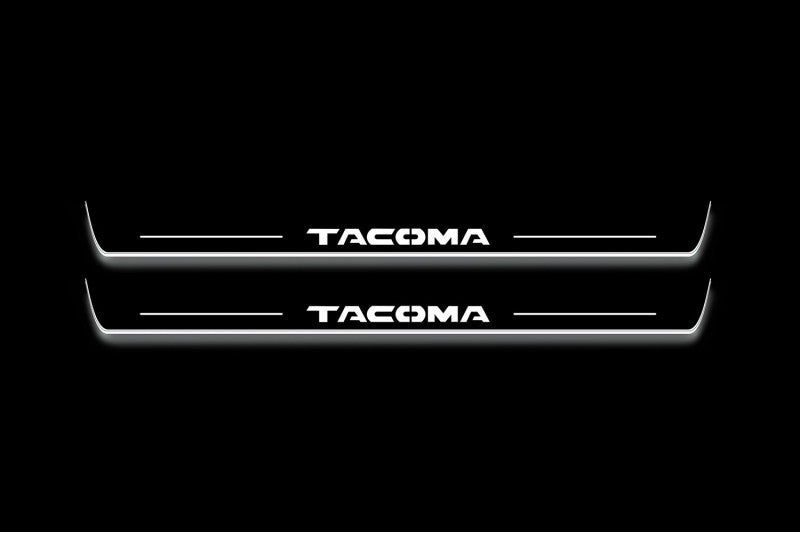 Toyota Tacoma II N200 Stainless Steel LED Door Sills – Tacoma Logo