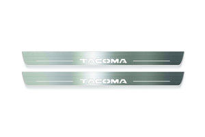 Toyota Tacoma II N200 Stainless Steel LED Door Sills – Tacoma Logo