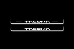 Toyota Tacoma IV 2024+ LED Door Sills Illuminated Scuff Tacoma Logo Stainless Steel Entry Guards