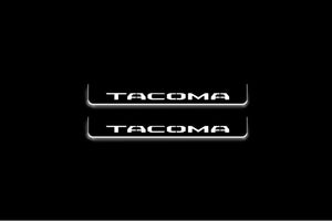 Toyota Tacoma IV 2024+ LED Door Sills Illuminated Scuff Tacoma Logo Stainless Steel Entry Guards