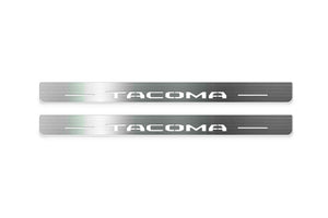 Toyota Tacoma IV 2024+ LED Door Sills Illuminated Scuff Tacoma Logo Stainless Steel Entry Guards