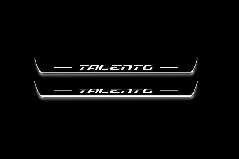 LED door sill plates Fiat Freemont 2016+ stainless steel with Talento logo