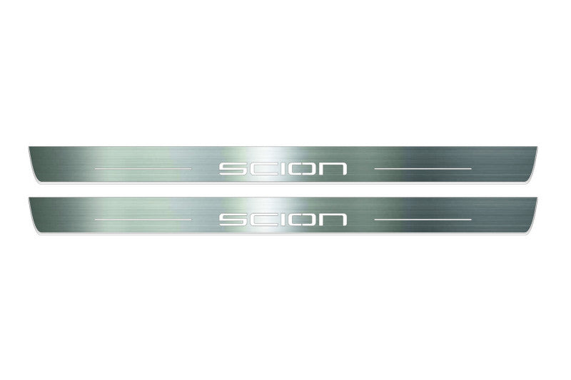 LED door sill plates for Scion tC I 2004+ with Scion logo