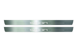Scion tC I 2004-2010 LED Door Sills PRO LED Door Sills Illuminated Scuff Logo Scion Stainless Steel Entry Guards