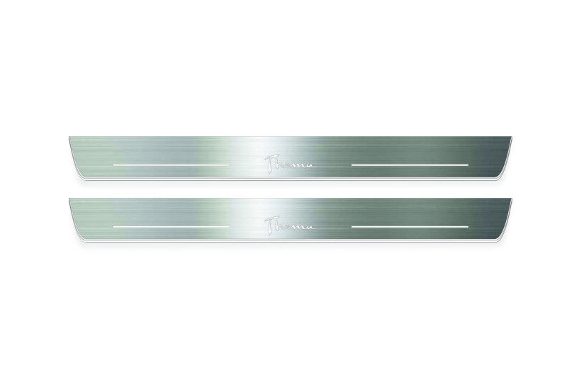 Lancia Thema 2011+ Stainless Steel LED Door Sills – Thema Logo