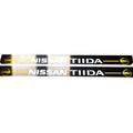 Illuminated LED Door Sill Tread Plates Nissan Tiida 2004-2018 With TIIDA Logo Nissan Led Door Sills opdesign