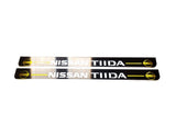 stainless steel LED door sill plates with Nissan Tiida 2004+ with TIIDA logo