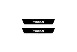 illuminated door sill protectors for Volkswagen Tiguan II 2016+ with Tiguan logo