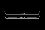 Chery Tiggo 7 2017+ door sill plates in stainless steel with Tiggo 7 logo