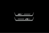 Volkswagen Tiguan II 2016+ LED door sill plates stainless steel with R-Line logo