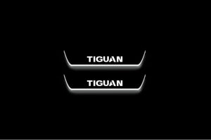 Volkswagen Tiguan I 2007+ Stainless Steel LED Door Sills – Tiguan Logo