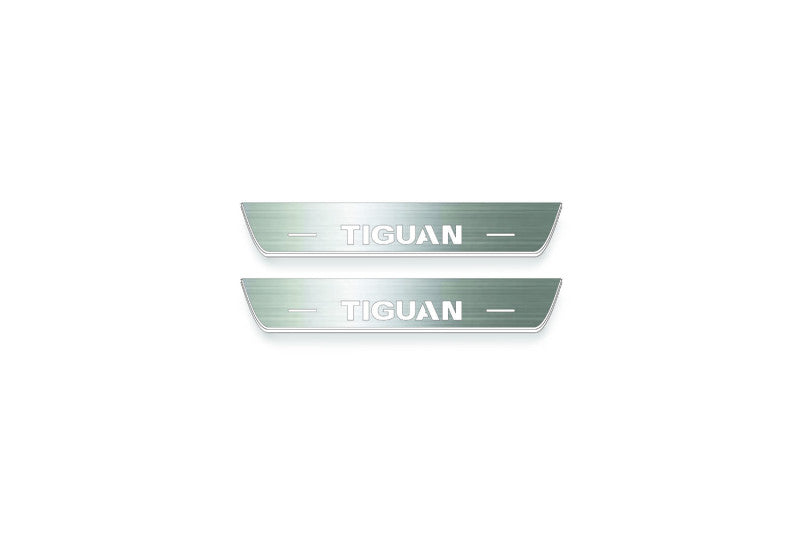 Volkswagen Tiguan II Stainless Steel LED Door Sills – Tiguan Logo