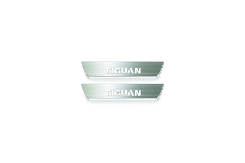 Volkswagen Tiguan I 2007+ Stainless Steel LED Door Sills – Tiguan Logo