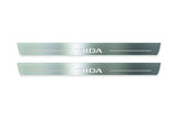 Nissan Tiida I C11 2004+ Stainless Steel LED Door Sills – TIIDA Logo