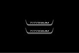 Ford Kuga I 2008+ LED door sill plates stainless steel with Titanium logo