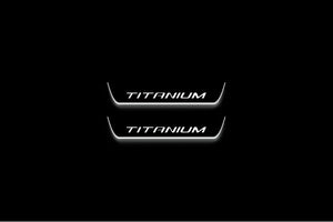 Ford Kuga III 2020+ LED Door Sills Illuminated Scuff Titanium Logo Stainless Steel Entry Guards