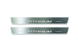 LED door sill plates for Ford Edge II 2015+ with Titanium logo