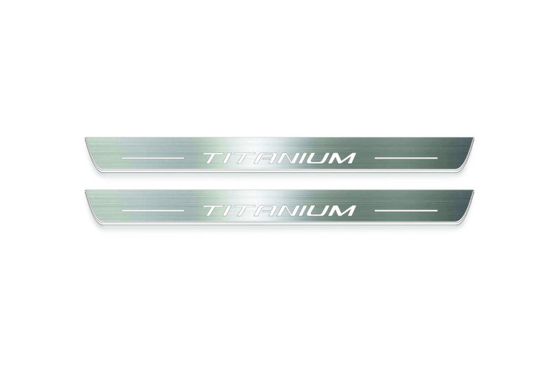 LED door sill plates for Ford Kuga I 2008+ with Titanium logo
