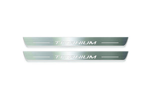 Ford Kuga III 2020+ LED Door Sills Illuminated Scuff Titanium Logo Stainless Steel Entry Guards