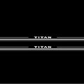 Nissan Titan II A61 2016+ Stainless Steel LED Door Sills – Titan Logo