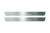 Ford Escape III 2013+ LED door sill plates in stainless steel with Titanium logo