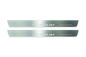 Ford Escape IV 2020+ LED Door Sills Illuminated Scuff Titanium Logo Stainless Steel Entry Guards