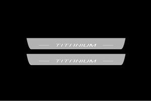 Ford Escape III 2013-2019 LED Door Sills Illuminated Scuff Titanium Logo Stainless Steel Entry Guards Door Sills Decoin