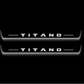 Fiat Titano 2025+ LED Door Sills Illuminated Scuff Titano Logo Stainless Steel Entry Guards