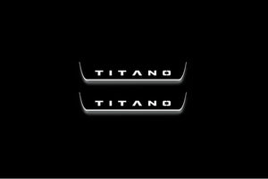 Fiat Titano 2025+ LED Door Sills Illuminated Scuff Titano Logo Stainless Steel Entry Guards