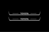 Toyota Prado 250 2023+ Stainless Steel LED Door Sills – Toyota Logo