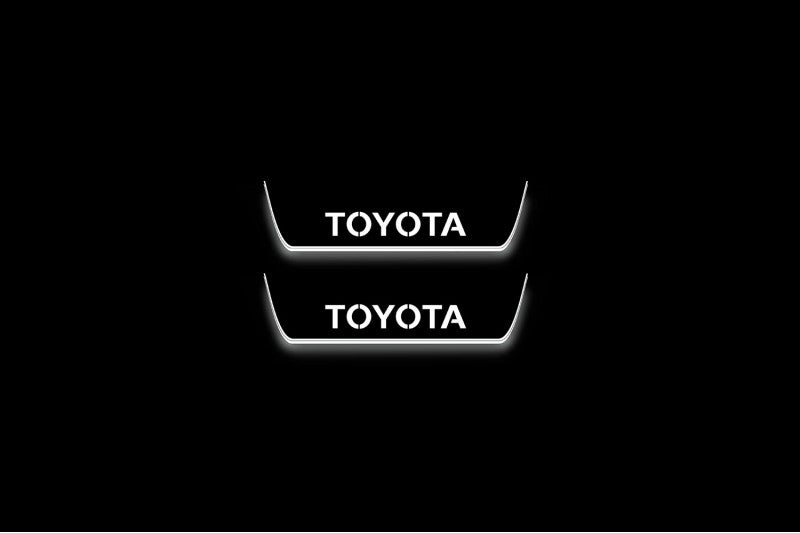 Toyota Rav4 V XA50 2019+ Stainless Steel LED Door Sills – Toyota Logo