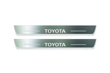 Toyota Prado 250 2023+ Stainless Steel LED Door Sills – Toyota Logo