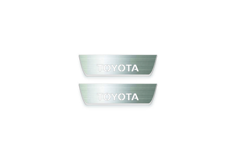 Toyota Rav4 V XA50 2019+ Stainless Steel LED Door Sills – Toyota Logo