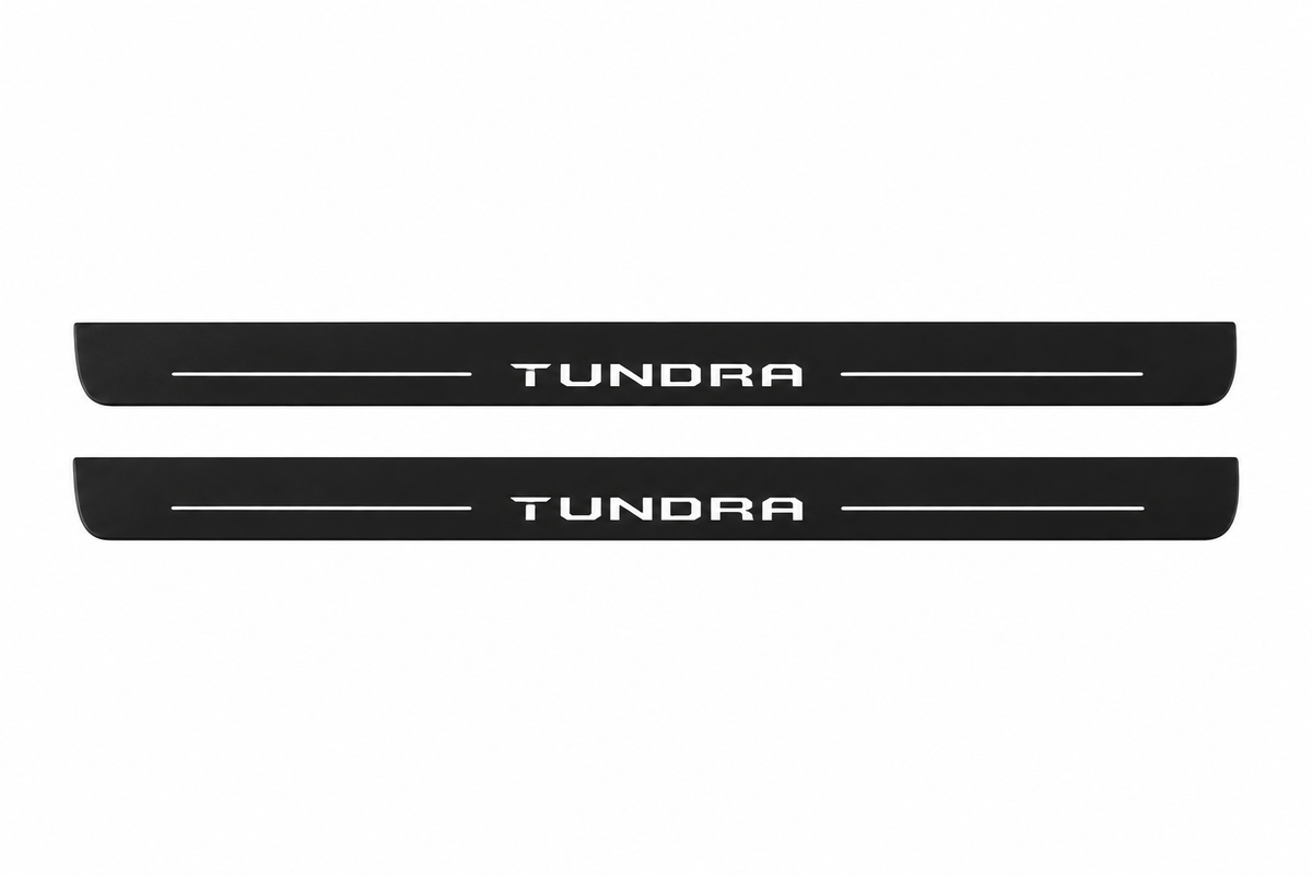 Toyota Tundra XK80 Matte PRO LED door sills with Tundra design