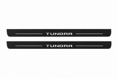 Toyota Tundra XK80 Matte PRO LED door sills with Tundra design