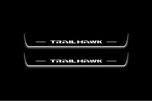 Jeep Grand Cherokee WK2 Stainless LED Door Sills – TrailHawk Logo
