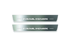 Jeep Grand Cherokee V Stainless Steel LED Door Sills – Trailhawk Logo