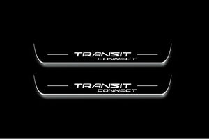 Ford Tourneo Connect II 2013-2021 LED Door Sills Illuminated Scuff Transit Connect Logo Stainless Steel Entry Guards