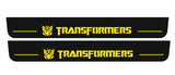 LED door sill plates for Chevrolet Camaro VI 2016+ with Transformers Decepticon logo