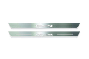 Chevrolet Traverse II 2018+ LED Door Sills Illuminated Scuff Traverse Logo Stainless Steel Entry Guards Door Sills Decoin