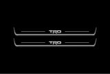 Toyota GR86 2021+ stainless steel illuminated entry guards with TRD logo