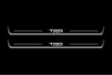 LED door sill plates Scion FR-S 2012+ stainless steel with TRD logo