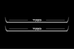 Scion FR-S 2012-2017 LED Door Sills PRO LED Door Sills Illuminated Scuff Logo TRD Stainless Steel Entry Guards